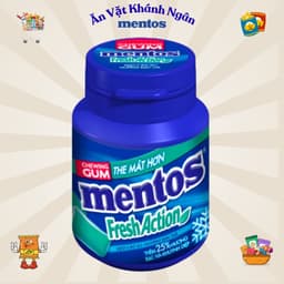 Kẹo cao su Mentos Fresh Action và Sing gum không đường Mentos Pure Fresh đủ vị - HÀNG CHÍNH HÃNG 6