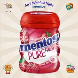 Kẹo cao su Mentos Fresh Action và Sing gum không đường Mentos Pure Fresh đủ vị - HÀNG CHÍNH HÃNG 2