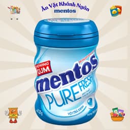 Kẹo cao su Mentos Fresh Action và Sing gum không đường Mentos Pure Fresh đủ vị - HÀNG CHÍNH HÃNG 5