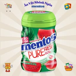 Kẹo cao su Mentos Fresh Action và Sing gum không đường Mentos Pure Fresh đủ vị - HÀNG CHÍNH HÃNG 3