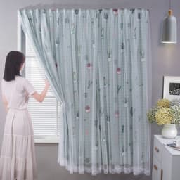 Rèm Cửa Sổ Phòng Ngủ Dán Tường không cần khoan tường, màn cửa sổ chống nắng 80% treo phòng ngủ 5