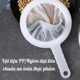 Rây Lọc Sữa Hạt Siêu Mịn Cao Cấp - Vợt Lọc Bã Đậu Nành, Nước Cốt Dừa, Dầu Ăn Thừa Đa Năng Tiện Lợi 6