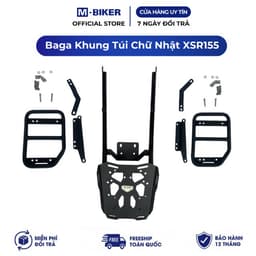 Baga XSR155 Gắn Khung Túi, Treo Bình Xăng XS155R M-Biker. Chính Hãng, Thép Chịu Lực Cao 1