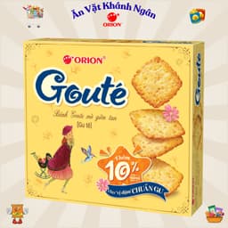 Bánh Quy Goute Orion Đủ Vị - Mè , Hạt, Và Bơ Đậu Phộng Hộp 316g - 320g - HÀNG CHÍNH HÃNG 5