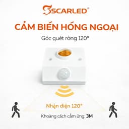 ĐUI BÓNG ĐÈN CẢM BIẾN CHUYỂN ĐỘNG E27 – BIẾN ĐÈN THƯỜNG THÀNH ĐÈN TỰ ĐỘNG 2