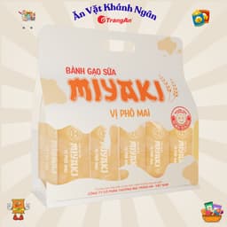 Bánh Gạo Sữa Miyaki Tràng An- Thơm đậm vị sữa, xốp tan - Túi 240g (26 chiếc) - HÀNG CHÍNH HÃNG 3