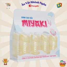 Bánh Gạo Sữa Miyaki Tràng An- Thơm đậm vị sữa, xốp tan - Túi 240g (26 chiếc) - HÀNG CHÍNH HÃNG 2