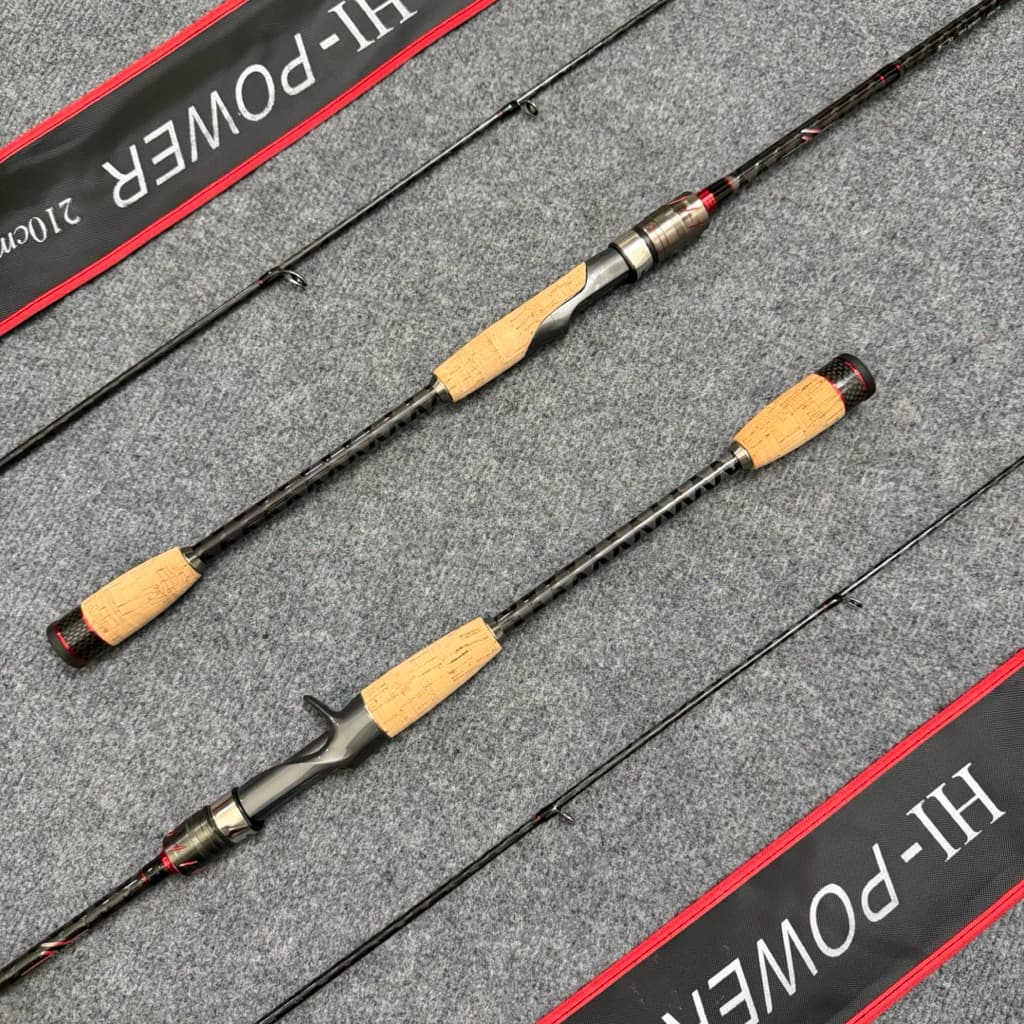 Cần Câu Lure Carbon Hi Power Thế Hệ II Slidebar Đầu Bu Chống Xoắn – Xoắn X Toàn Thân 1m8 2m1 2m4 | 5-25g 6-14lb