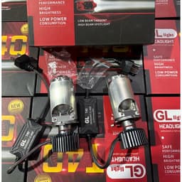 Bóng pha led bi cầu T40 ô tô xe máy 2