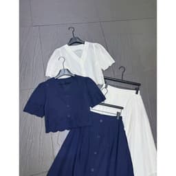Set thô thêu áo lửng + cv dài QCCC 4