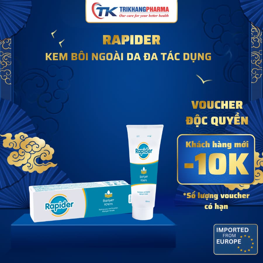 [DATE T5/2027] Kem Bôi Da Kem Dưỡng Và Phục Hồi Da Rapider Barrier Cream 30ml Đa Tác Dụng Nhập Khẩu Chính Hãng