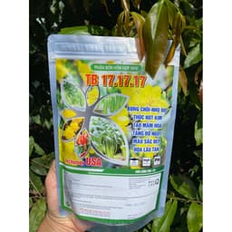 Phân NPK 17.17.17 chuyên dùng cho mai vàng, hoa kiểng gói 1kg giúp bung chồi, nhú đọt, thúc nút kim, hoa lâu tàn 1