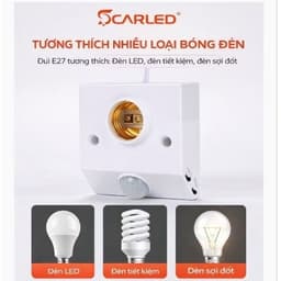 ĐUI BÓNG ĐÈN CẢM BIẾN CHUYỂN ĐỘNG E27 – BIẾN ĐÈN THƯỜNG THÀNH ĐÈN TỰ ĐỘNG 3