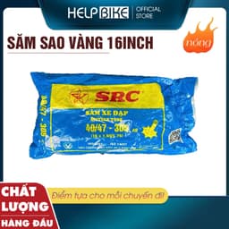 SĂM SAO VÀNG cho xe đạp 16inch, Săm xe đạp hàng Việt Nam chất lượng cao - SSV_16inch 1
