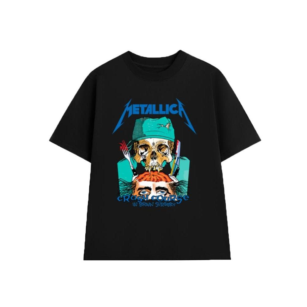 Áo Thun METALLICA Rock Band vintage ML003, Unisex Form Rộng Cotton Mềm