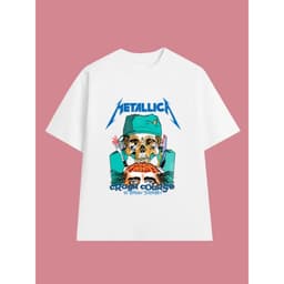 Áo Thun METALLICA Rock Band vintage ML003, Unisex Form Rộng Cotton Mềm 2