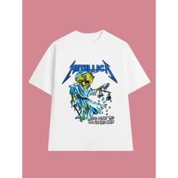 Áo Thun METALLICA Rock Band vintage ML004, Unisex Form Rộng Cotton Mềm 2