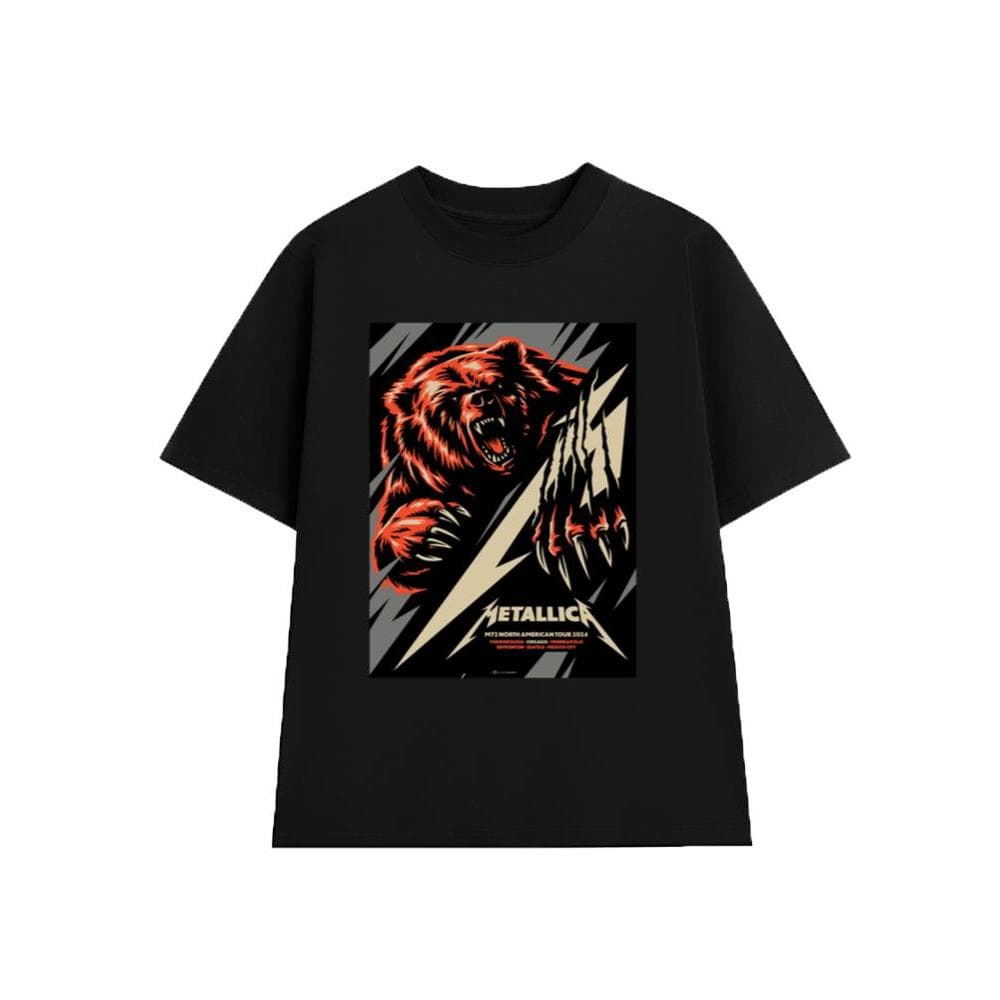 Áo Thun METALLICA Rock Band vintage ML009, Unisex Form Rộng Cotton Mềm