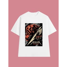 Áo Thun METALLICA Rock Band vintage ML009, Unisex Form Rộng Cotton Mềm 2