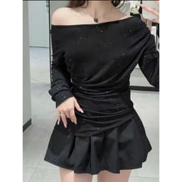 Áo Thun Nữ Lệch Vai Tay Dài Ôm Body Tôn Dáng Bigsize Co Giãn Mềm Mịn Sang Chảnh LIMO MS300 9