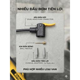 Bơm xe đạp, xe máy thương hiệu Kirito nhật bản có đầu bơm bóng, bơm đệm 3