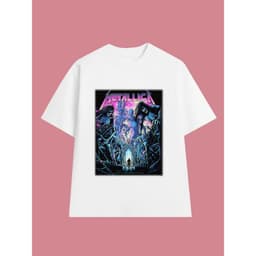 Áo Thun METALLICA Rock Band vintage ML010, Unisex Form Rộng Cotton Mềm 2
