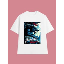 Áo Thun METALLICA Rock Band vintage ML011, Unisex Form Rộng Cotton Mềm 2
