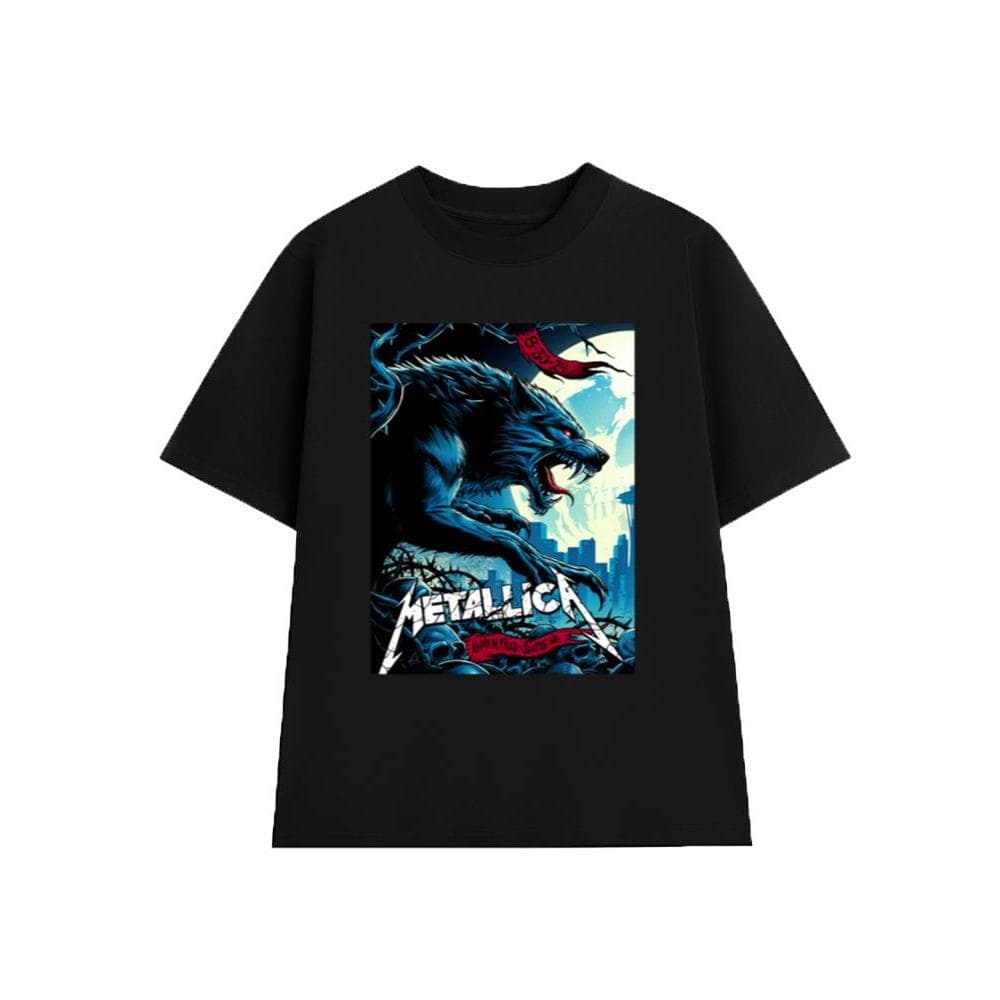 Áo Thun METALLICA Rock Band vintage ML011, Unisex Form Rộng Cotton Mềm