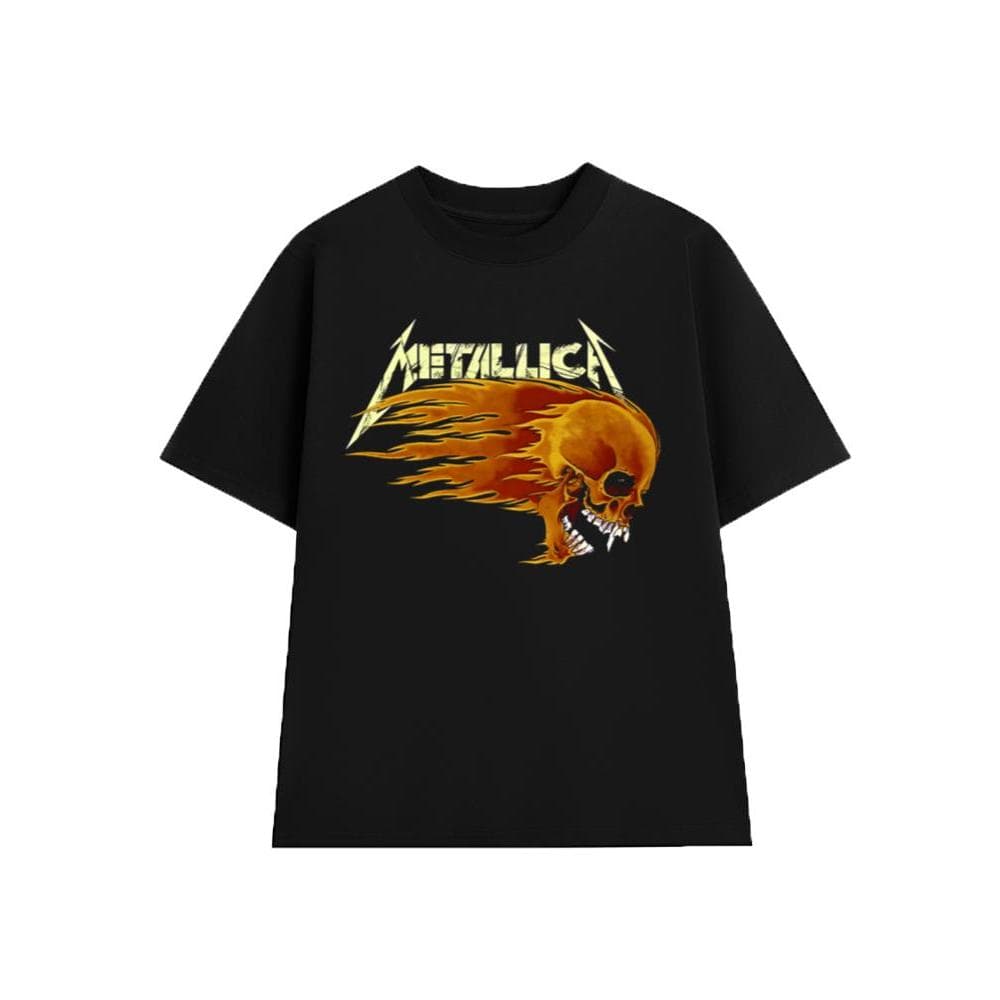 Áo Thun METALLICA Rock Band vintage ML012, Unisex Form Rộng Cotton Mềm