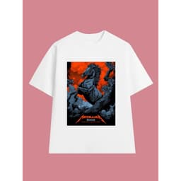 Áo Thun METALLICA Rock Band vintage ML013, Unisex Form Rộng Cotton Mềm 2