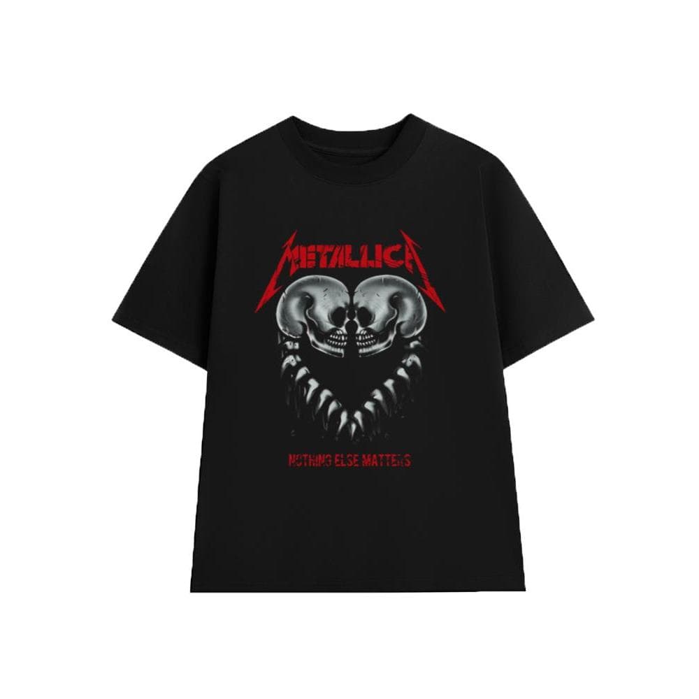 Áo Thun Nothing Else Matters -  METALLICA Rock Band vintage, Unisex Form Rộng Cotton Mềm