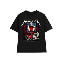 Áo Thun Enter Sandman - METALLICA Rock Band vintage , Unisex Form Rộng Cotton Mềm 1