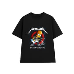 Áo Thun D'ont Tread On Me -  METALLICA Rock Band vintage ML001, Unisex Form Rộng Cotton Mềm 1