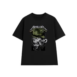 Áo Thun METALLICA Rock Band vintage ML017, Unisex Form Rộng Cotton Mềm 1