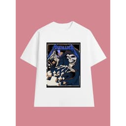 Áo Thun METALLICA Rock Band vintage ML018, Unisex Form Rộng Cotton Mềm 2