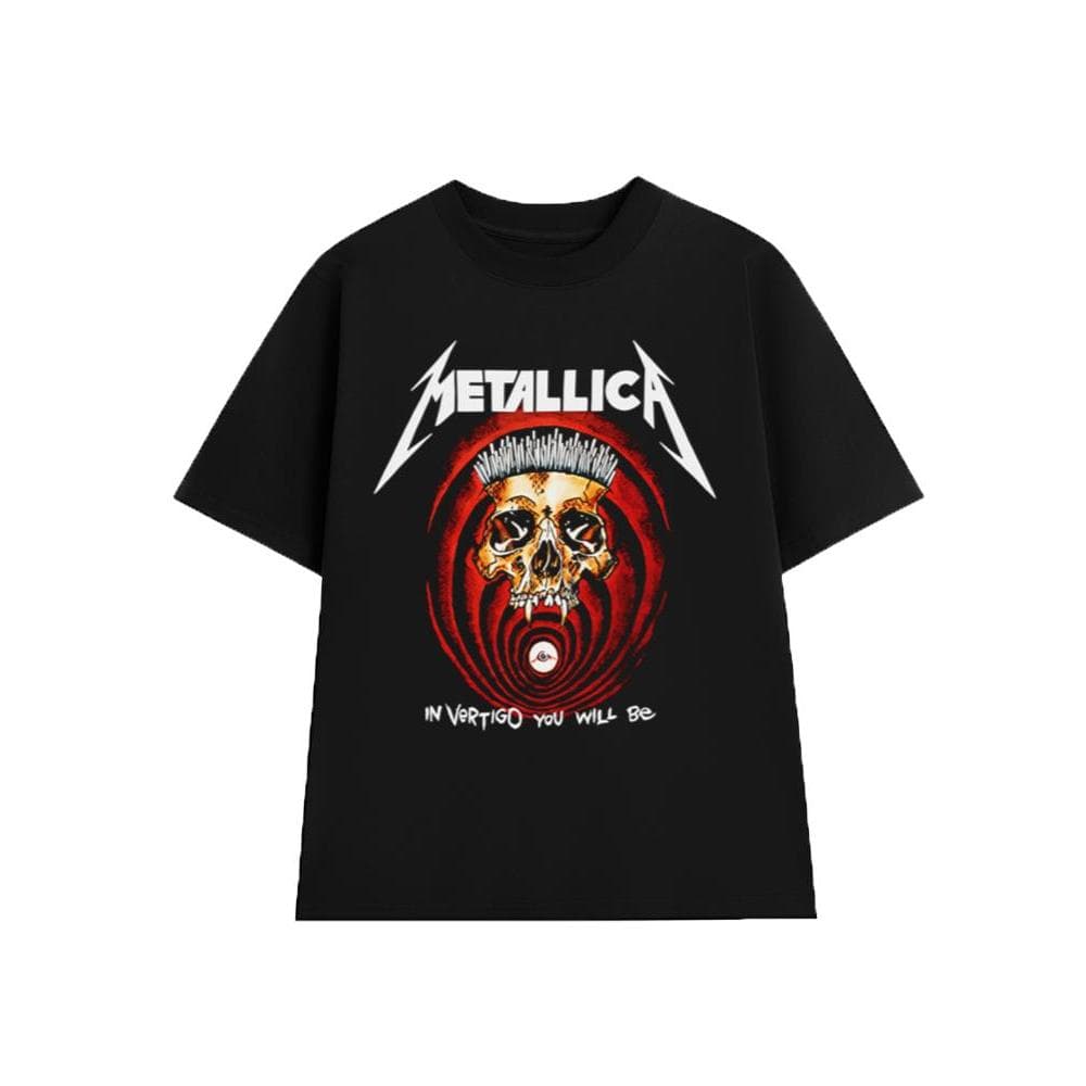 Áo Thun In Vertigo You Will Be - METALLICA Rock Band vintage, Unisex Form Rộng Cotton Mềm