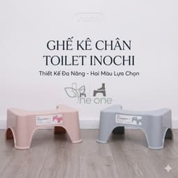 Ghế kê chân toilet inochi thiết kế tư thế hữu ích miếng lót chống trượt Ghế kê chân văn phòng 1