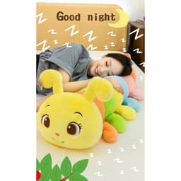 Gối Ôm Sâu Bướm Merkayi - Gấu Bông Màu Sắc Dễ Thương, êm ái, hàng nhập cao cấp 5