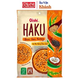 Snack Bánh Gạo Nướng Haku Oishi Vị Cá Hồi Rong Biển- HÀNG CHÍNH HÃNG 4