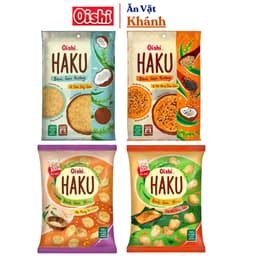 Snack Bánh Gạo Nướng Haku Oishi Vị Cá Hồi Rong Biển- HÀNG CHÍNH HÃNG 1