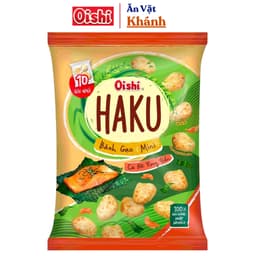 Snack Bánh Gạo Nướng Haku Oishi Vị Cá Hồi Rong Biển- HÀNG CHÍNH HÃNG 5