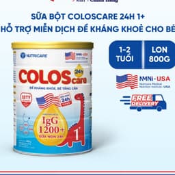 Sữa Bột COLOSCARE 24H NUTRICARE Bé Hỗ Trợ Tăng Cân Cao Lớn Tiêu Hoá Tốt Với Sữa Non IgG và Lợi Khuẩn 3