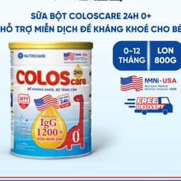 Sữa Bột COLOSCARE 24H NUTRICARE Bé Hỗ Trợ Tăng Cân Cao Lớn Tiêu Hoá Tốt Với Sữa Non IgG và Lợi Khuẩn 4