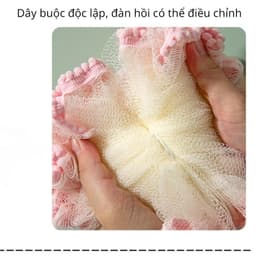 Bông Tắm Tròn Cao Cấp Tạo Bọt Mịn Kì Cọ Tẩy Da Chết Bông Tắm Lưới Mềm Mại 4