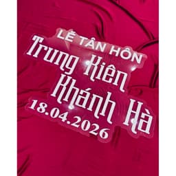 123 - Bảng tên mica dâu rễ/ bảng decor tiệc cưới, hỏi/ bảng gia tiên thiết kế theo yêu cầu 3