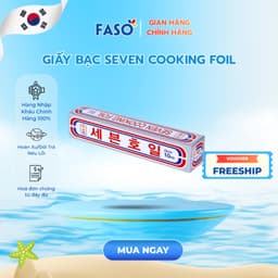 Giấy Bạc Bọc Thực Phẩm Seven Cooking Foil Hàn Quốc 25cm  – An Toàn, Tiện Lợi, Đa Năng 1