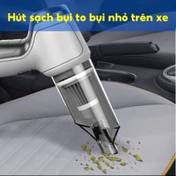 Máy Hút Bụi Cầm Tay Mini Không Dây TAMASHIO 6 Đầu Hút, Hút Thổi Đa Năng, Công Suất 120w, Máy Hút Bụi Ô Tô, Giường Nệm 8