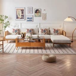 Ghế sofa góc gỗ tự nhiên phối mây VUADECOR VS112 4