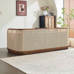 Ghế sofa gỗ tự nhiên phối mây VUADECOR VS114 4