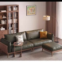 Ghế sofa gỗ tự nhiên đệm nỉ, da VUADECOR VS115 8